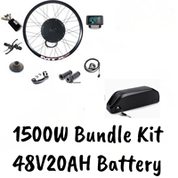 Kit E-Bike avec Moteur Brushless 1500W 48V, Contrôleur 30A, Batterie Lithium 48V 20AH, Vitesse Maximale 65-70km/h, Autonomie 35km