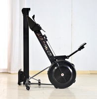 Máquina de Remo Estática con Asiento, de Aleación de Aluminio, con Monitor Digital, Asiento Ergonómico Ajustable, Equipo de Gimnasio en Casa