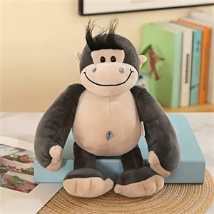 Set di Peluche Animali della Giungla: <span class=keywords><strong>Leone</strong></span>, Elefante, Giraffa, Zebra, Scimmia, <span class=keywords><strong>Lupo</strong></span> - Bambole Imbottite, Regalo per Bambini, Decorazione per Camera da Letto e Casa - Product Image 3