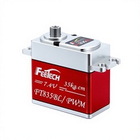 Servomoteur métallique Feite FT835BL à couple élevé 35KG, sans balais, 180 degrés, pour modèles d'avions télécommandés, vente directe fabricant