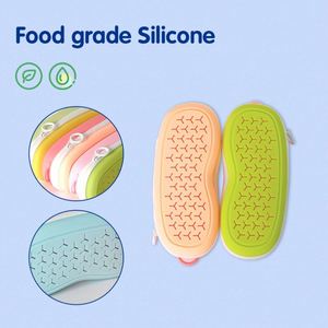 Lunettes de natation portables en silicone avec trou de drainage et étui de protection - Product Image 4