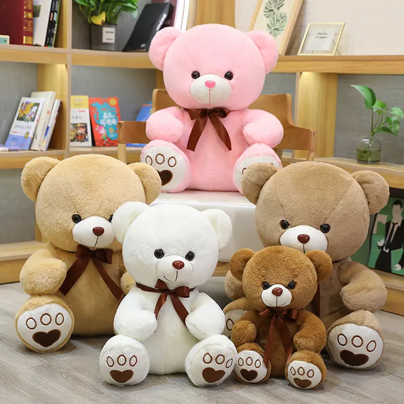 앉아 테디 팬더 인형 포옹 곰 플러시 장난감 귀여운 인형 큰 곰 헝겊 인형 생일 선물 소녀