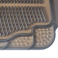 Neuer Typ Kompletter 4-teiliger Universeller Hochwertiger PVC Transparenter Rutschfester Geometrischer Design 2mm Dicker Auto-Fußmatten-Satz