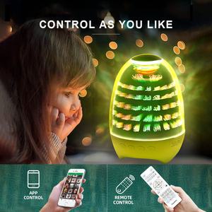 Nouveau design Equantu 3D forme d'oeuf lecteur de coran musulman SQ707 contrôle Bluetooth lampe à LED haut-parleur de coran - Product Image 3