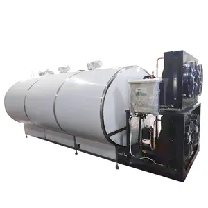 Factory Price Juice Dairy Milk Cooling Tank 500L-25000L Stainless Steel Cooler Refrigeration Storage Machine