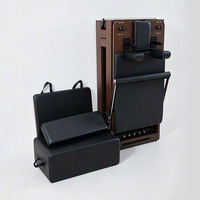 Machine de Pilates Reformer en bois de chêne pliable, portable et durable, personnalisable, avec lit de base pour l'entraînement corporel