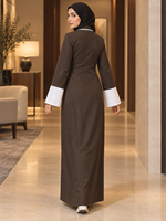 Robe longue et chemisier enveloppant EVE012 – Vêtements musulmans haut de gamme, style décontracté pour le quotidien