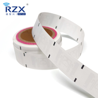 Étiquette de vêtement RFID UHF en nylon imprimable sur mesure, étiquette cousue pour vêtements industriels, hôpitaux, draps, linge de maison
