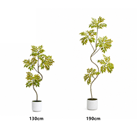 Plantes artificielles en plastique laqué, directement de l'usine, pour la décoration de la maison, du bureau et du jardin.