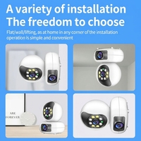 Caméra intérieure TUYA 4MP, appels vocaux bidirectionnels, installation variée, alarme sonore et lumineuse en temps réel, babyphone