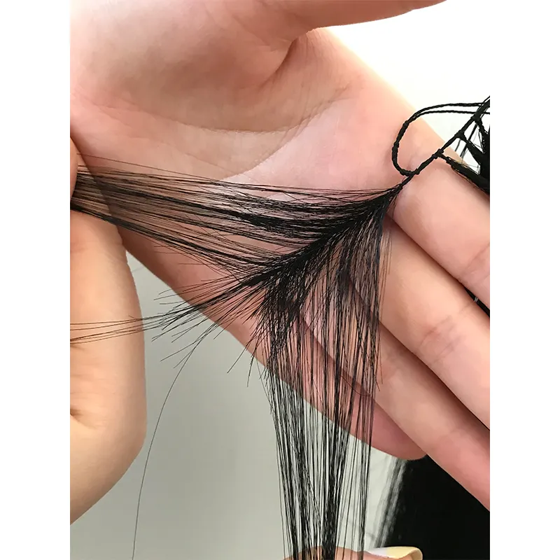 New Arrival Feather Weft 100% Human Hair Extensions Double Drawn Customized Hair Weft