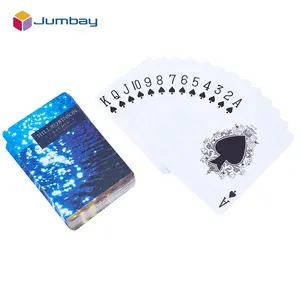 Poker Card Game Custom Printing Double Pu Leather Box Set Pokers Playing Cards Game For Entertainment