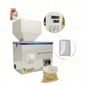 Nuovissima macchina per il riempimento di granuli di pesatura quantitativa per zucchero caffè tè in polvere particelle 10-500g
