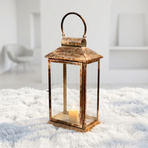Wholesale High Quality Durable Handmade Rectangular Metal Iron Candle Lanterns Custom Logo Option for Christmas Home Decoration - Product Image 1
