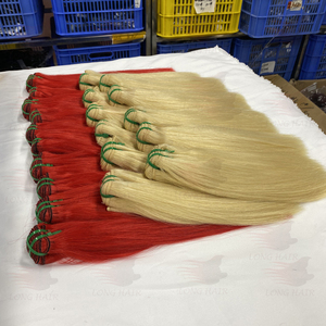 Lot de Cheveux Vierges Brésiliens 613 Lisses, Non Traités, Cuticules Alignées, Super Double Drawn, Extensions Humaines Blondes 613 en Gros - Product Image 4