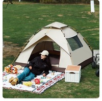Tente Camping professionnel en plein air nuit hiver chaleur tente noir caoutchouc étanche parc sauvage équipement de Camping