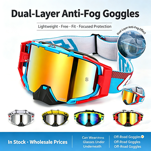Casque de moto tout-terrain <span class=keywords><strong>LEATT</strong></span> avec visière anti-buée, lunettes à démontage rapide, lunettes de vélo de montagne à dépose rapide - Product Image 3