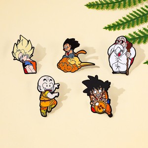 Broches de Metal Esmaltado con Diseños de Anime, Insignias, Gorras, Bolsas de Tela, Broches de Dibujos Animados de Dragon Ball, Goku, <span class=keywords><strong>Vegeta</strong></span> - Product Image 2