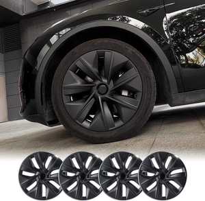<span class=keywords><strong>Tapacubos</strong></span> para Tesla Model Y, Juego de 4 Cubiertas de Ruedas de 19 <span class=keywords><strong>Pulgadas</strong></span>, Negro Mate, para Modelos 2020-2023, Accesorios para Tesla 2023 - Product Image 1