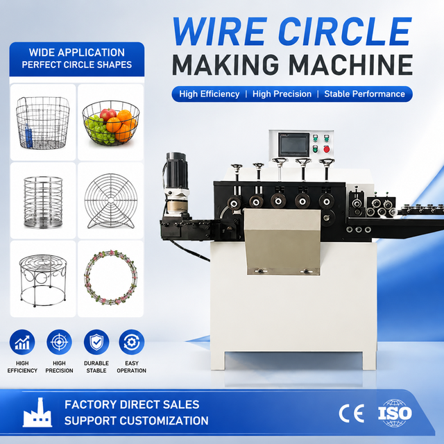 New CNC Fully Automatic Machine for Wire Ring Bending Machine Forming Pegion Ring Metal Making Machine for Iron Metal