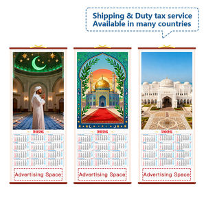 Calendario de Pared con Diseño de Bastón Musulmán y Logotipo Personalizado 2026, Regalos Promocionales Corporativos, Calendario Colgante para Decoraciones del Eid Al Fitr - Product Image 3