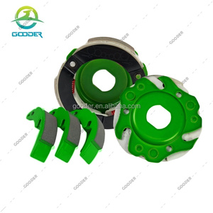 GOODER Durable GY6 125 <span class=keywords><strong>PCX</strong></span> 150 VARIO WAVE 110 Conjunto de embrague de lona Motocicleta CVT Juego de zapatos de forro de embrague - Product Image 1
