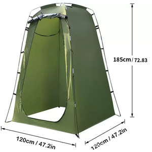 Tente de <span class=keywords><strong>Douche</strong></span> Privée Personnalisée en Tissu 190T Enduit Argenté, Abri Solaire, Cabine d'Essayage Extérieure, Tente Toilettes Portable - Product Image 5