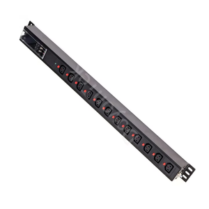 Centro DE DATOS vertical 0U Rack anticaída PDU 12 salidas Enchufe múltiple 250V 32A 8kw bloqueado IEC C13 C19 - Product Image 1