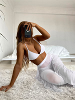 Xuanlang OEM Private Label Op Maat Gemaakte S-XXL Plus Size Jongens Push-up Open Sexy Hot Sexy Bikini Cover-up Strandkleding Broek