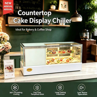 Mini vitrine réfrigérée de comptoir pour desserts, refroidie par air, sans givre, pour pâtisseries et boulangeries