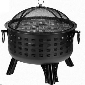 Cesta de barbacoa multifuncional de acero redonda para camping, parrillas para fogatas, venta al por mayor de fábrica - Product Image 2