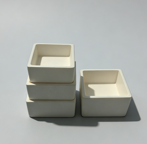 Crisol de Cerámica de Alúmina Cuadrado de Alta Pureza con Tapa en Stock para Fundir Oro y Uso Industrial Cerámico - Product Image 1