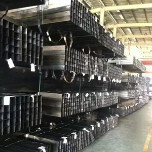 Black Iron Square Pipe Carbon Steel Welded Tube Price List For Welded Steel Pipes