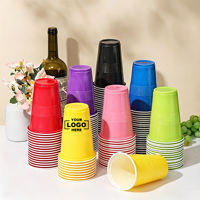Gobelets en plastique pour fête, 2 oz, pour beer pong, réutilisables, style Red Solo, pour fête, mariage, jeu, barbecue, logo personnalisé acceptable