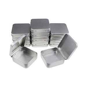 Vuông Kim Loại Rỗng Có Thể Hộ Gia Đình Lưu Trữ Container Lưu Trữ Mini Box Với Nắp Bản Lề Nhỏ Kim Loại Hộp Cookie Hộp Thiếc - Product Image 6