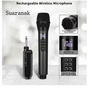 ไมโครโฟนไร้สายแบบไดนามิกคุณภาพสูง D300 2 ตัว พร้อมตัวรับสัญญาณไร้สาย สำหรับร้องคาราโอเกะ พูด หรือสอน - Product Image 3