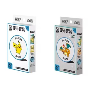 PTCG 151 Coffrets de pièces surprise, Boîte de boosters, Coffrets de pièces authentiques, Cartes à collectionner Charizard, Cartes Pokémon simplifiées - Product Image 1