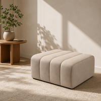 Canapé de salon moderne minimaliste en tissu technique couleur crème, trois places, pour petits appartements, style italien, luxe léger