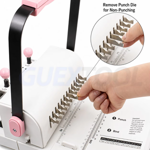 Double Coil <b>Binding</b> <b>Machine</b> 12 Hole Punch Perforator Office document <b>Binding</b> Equipment Metal <b>Binding</b> Folder for Create Hand Book - Product Image 3