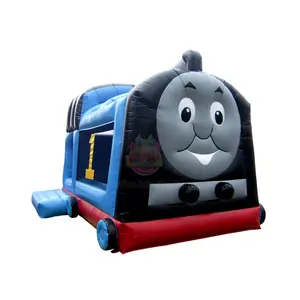 Ngoài Trời Thương Mại Lớp Sử Dụng Thomas The Train Inflatable Moonwalk Bounce Nhà Để Bán