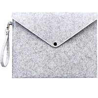 Pochette en feutre A4 personnalisée, sac de rangement portable pour documents professionnels, support d'impression de logo personnalisé