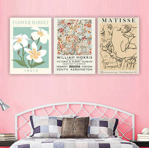 Impressions murales abstraites florales bohèmes modernes, vente en gros, personnalisées, William Morris, Matisse, Art déco, style classique, affiches sur toile - Product Image 5