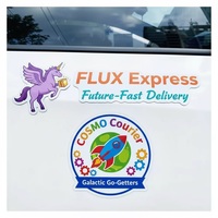 Logo personnalisé, logo d'entreprise, aimant de voiture vierge, panneau magnétique personnalisé, autocollant magnétique découpé à la forme, amovible, pour camionnette, camion et réfrigérateur