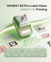 Imprimante Thermique NiiMbot B21 Sans Encre pour Téléphone, Petites et Grandes Étiquettes Photo, Durée de Vie Aliments Surgelés