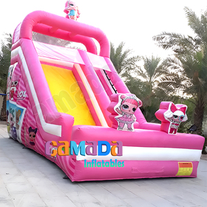 Castillo inflable de PVC comercial para alquiler de fiestas, tobogán grande, toboganes secos, casa de rebote inflable, tobogán de agua, rebote inflable - Product Image 1