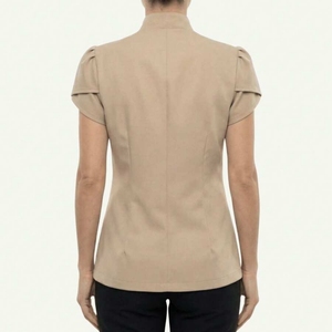 Uniforme d'été pour le personnel des hôtels et restaurants, <span class=keywords><strong>tenue</strong></span> de service de restauration à manches courtes à volants pour les employés, apparence <span class=keywords><strong>professionnelle</strong></span> - Product Image 3