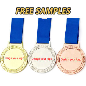 Ucuz kişiselleştirilmiş özel Logo altın kaplama çinko alaşım spor madalya spor Metal özelleştirilmiş süblimasyon boşlukları madalya - Product Image 1