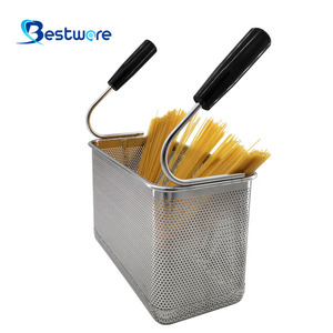 Colander Edelstahl Frittierkorb Lưới Thương Mại Thép Không Gỉ Sâu Lọc Mì Ống Nồi Mì Giỏ - Product Image 1