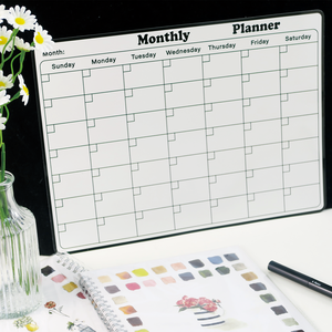 Grand planificateur mensuel magnétique, aimant pour réfrigérateur, planificateur hebdomadaire, planificateur mensuel pour réfrigérateur à effacement à sec, calendrier pour réfrigérateur à effacement à sec - Product Image 2