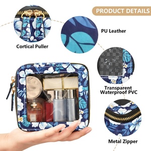 Bolsa de Maquillaje Personalizada con Logotipo para Niñas, Caja de Cosméticos Portátil de Viaje, Bolsa de Almacenamiento de Maquillaje de PVC con Cierre de Cremallera - Product Image 4